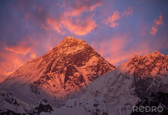 Fototapete Rosa Blick auf Mount Everest