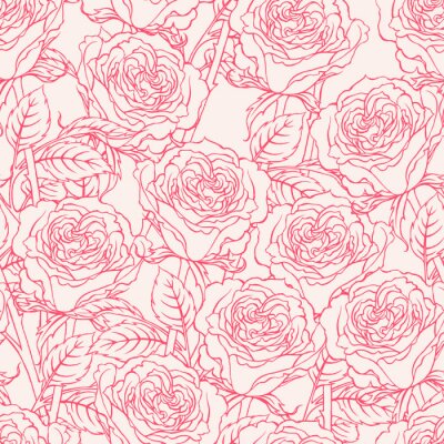 Rosa Muster mit Rosen