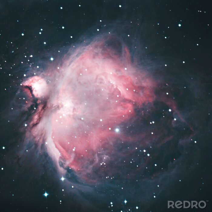 Fototapete Rosa Nebel in Galaxie