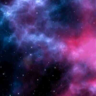 Fototapete Rosa-violette Galaxie