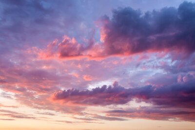 Fototapete Rosa-violette Wolken