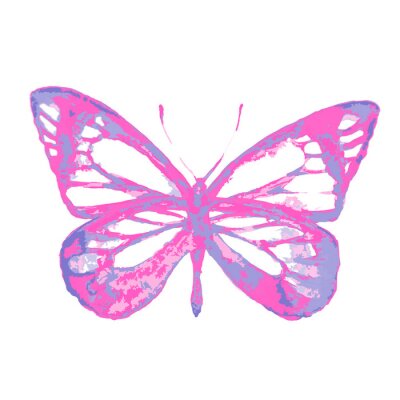 Fototapete Rosa-violetter Schmetterling