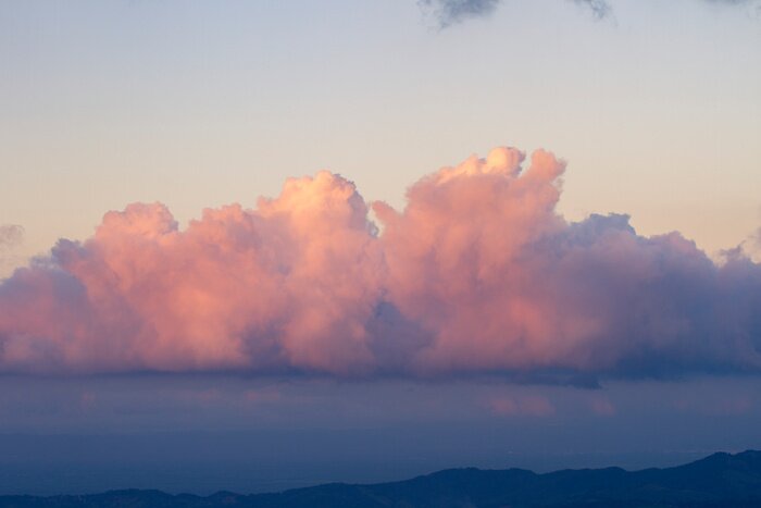 Fototapete Rosa Wolken am Himmel