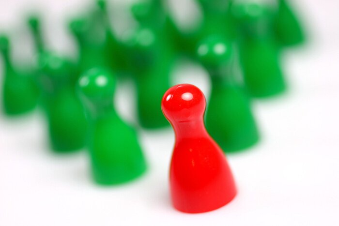 Fototapete rot-gruen