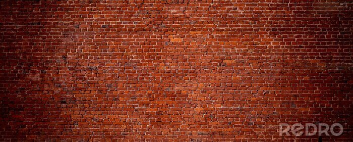 Fototapete Rote Backsteinmauer-Textur