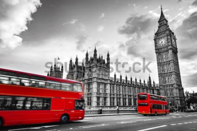 Fototapete Roter Londoner Bus