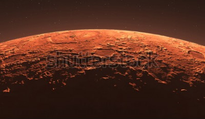 Fototapete Roter Mars aus nächster Nähe