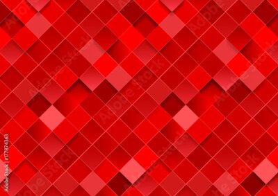 Fototapete Rotes geometrisches Mosaik