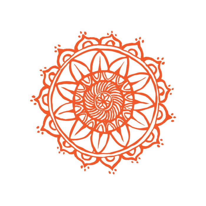 Fototapete Rotes Muster mit Blume