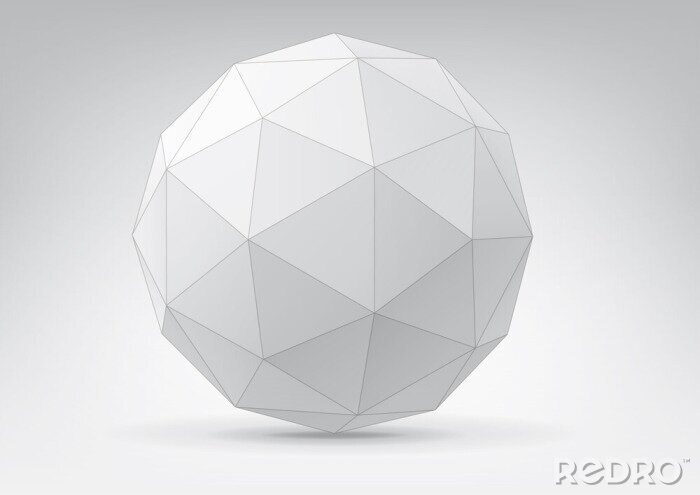 Fototapete Runder Blocj 3D