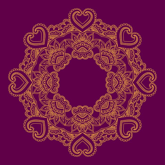 Fototapete Rundes dekoratives Ornament