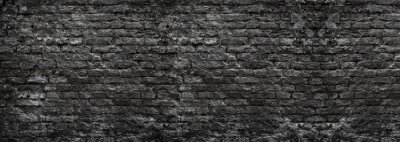 Fototapete Rustikale schwarze Backsteinmauer