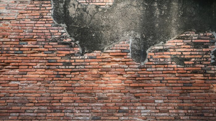 Fototapete Rustikale Ziegelmauer