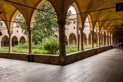 Fototapete Säulen bei Basilika in Italien