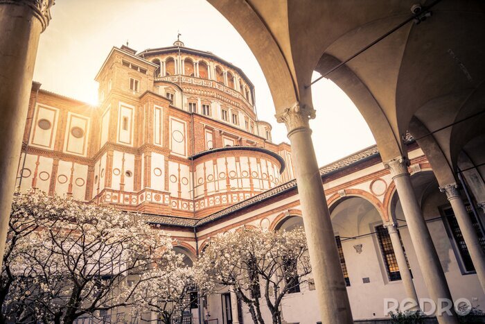 Fototapete Säulen bei italienischer Basilika