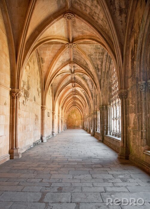 Fototapete Säulen in historischer Kathedrale