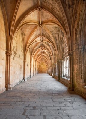 Fototapete Säulen in historischer Kathedrale