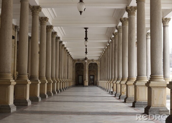 Fototapete Säulen in Kreuzgang klassischer Stil