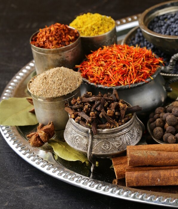 Fototapete Sammlung von Gewürzen