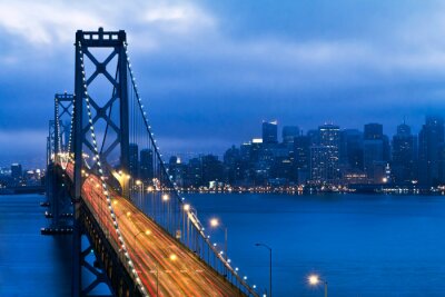 Fototapete San Francisco bei Nacht