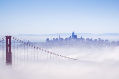 Fototapete San Francisco Golden Gate Bridge im Nebel
