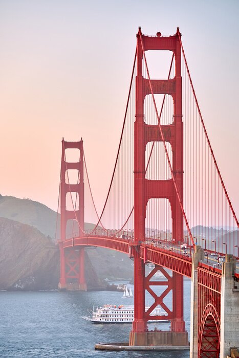 Fototapete San Francisco und Golden Gate im Nebel