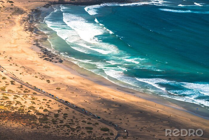 Fototapete Sandstrand und Meer in Spanien