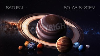 Fototapete Saturn Planet von Sonnensystem