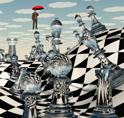 Schachpartie Surrealismus