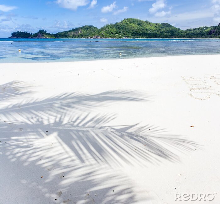 Fototapete Schatten am tropischen Strand