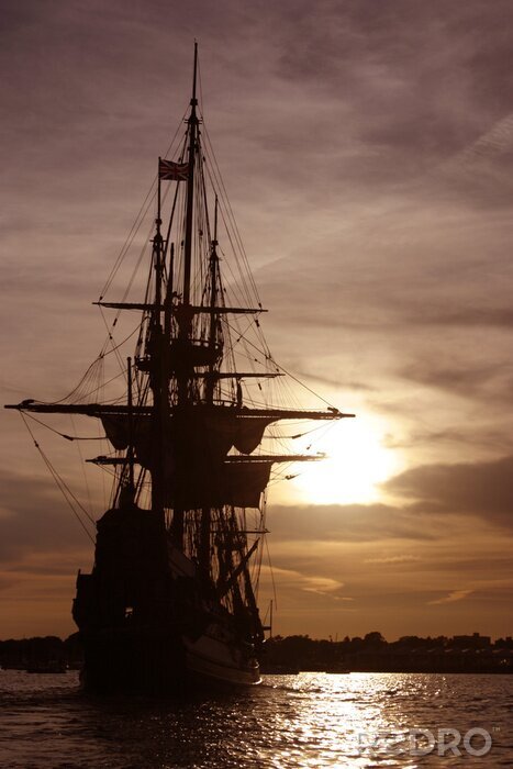 Fototapete Schiff im Golf