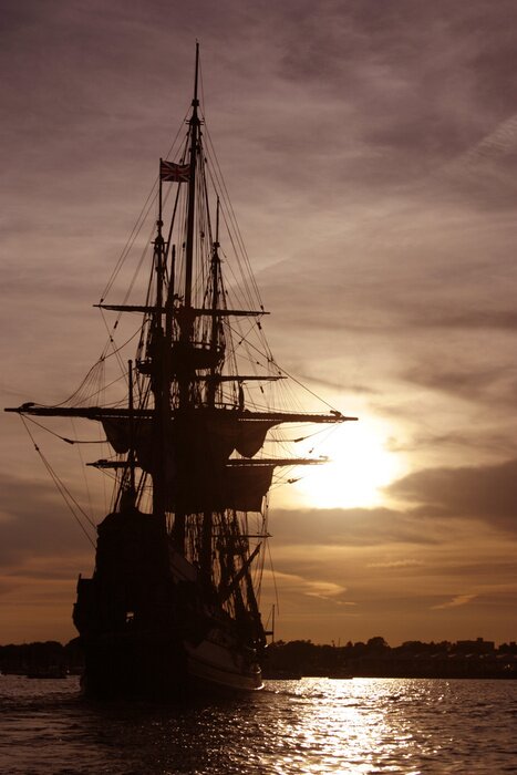 Fototapete Schiff im Golf