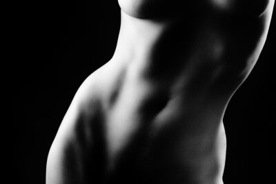 Fototapete Schlanker, flacher Bauch