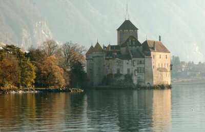 Fototapete Schloss Chillon, Montreux Schweiz