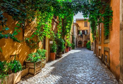Fototapete Schmale Gasse in Italien