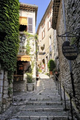 Fototapete Schmaler Weg in der Stadt