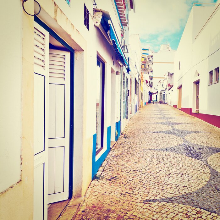 Fototapete Schöne gemusterte Gasse