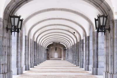 Fototapete Schöne symmetrische Säulen 3D