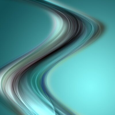 Fototapete Schwarz turkisfarbender Rauch