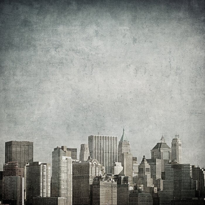 Fototapete Schwarz-Weiß-Bild von NY