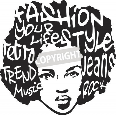 Fototapete Schwarz-Weiß-Porträt einer Frau