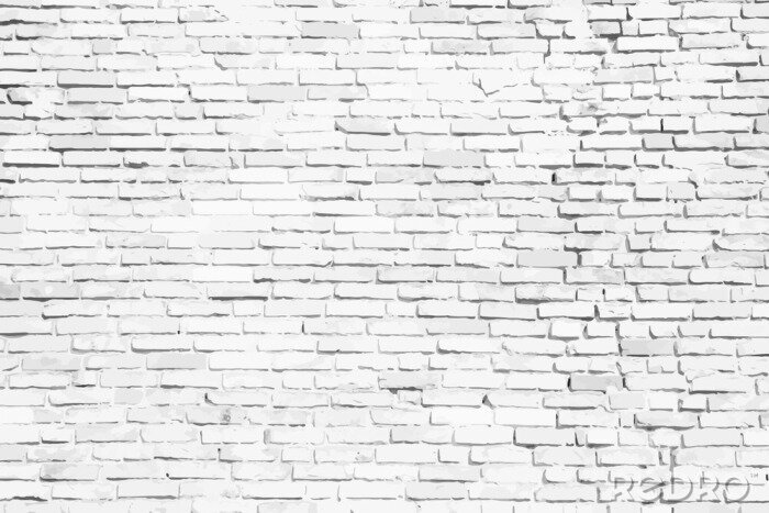Fototapete Schwarz-weiße Backsteinmauer