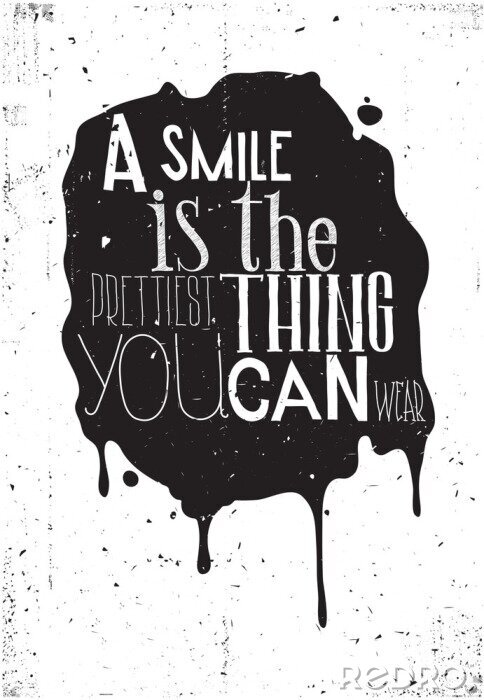 Fototapete Schwarz-weiße Motivation mit Aufschrift