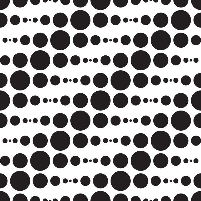 Fototapete Schwarz-weiße Ringe