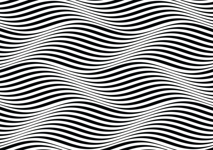 Fototapete Schwarz-weiße Streifen 3D