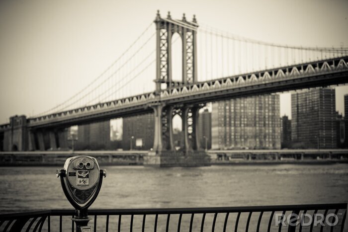 Fototapete Schwarz-weißes New York City