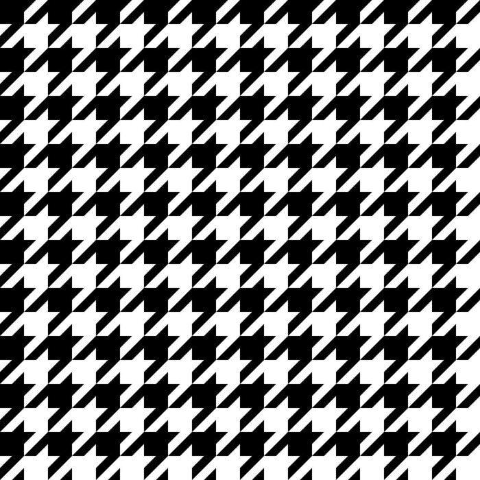 Fototapete Schwarz-weißes Pepitamuster