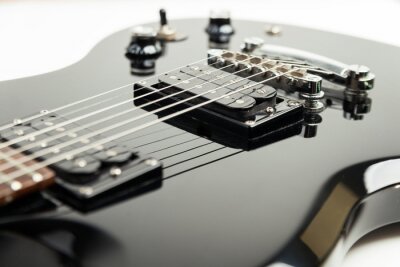 Fototapete Schwarze elektrische Gitarre
