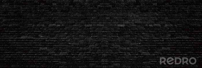 Fototapete Schwarze Mauer im Schatten