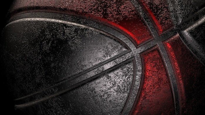 Fototapete Schwarzer Basketball